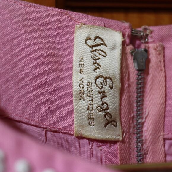 Ilsa Engel Vintage Pink Seashell 1950s Vintage Top 12 - Picture 15 of 16